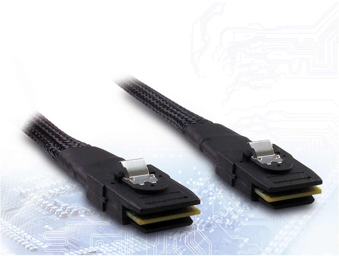 Kabel Inter-tech Sff-8087 Internes Sas-kabel Eingerastet Ummantelt 50 Cm Länge