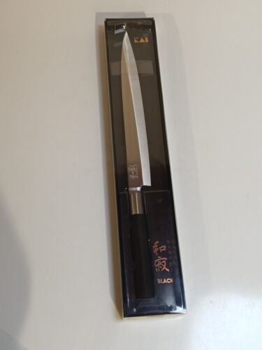 Kai Wasabi Black 6724y Yanagiba Sushi Messer Japan Edelstahl Schwarz 24 Cm