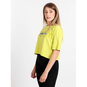Kappa Kurzes T-shirt Der Frauen Mit Schrift T-shirts Und Tops Damen Gelb Größe L