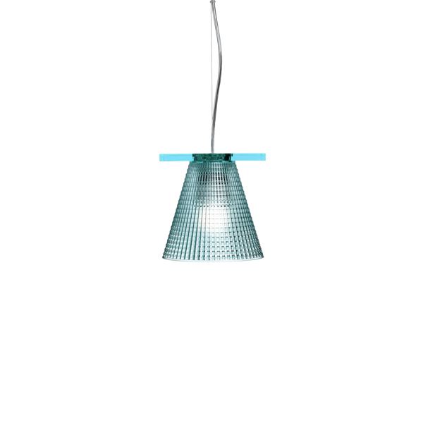 Kartell Light-air Pendelleuchte Kunststoff Blau Transparent