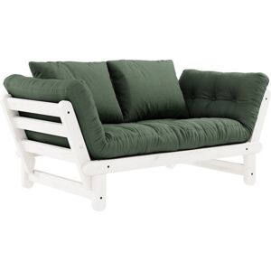 Karup Design Beat Schlafsofa - White/olive Green - Sofa: 162x80x77 Cm, Bett: 200x80x37 Cm