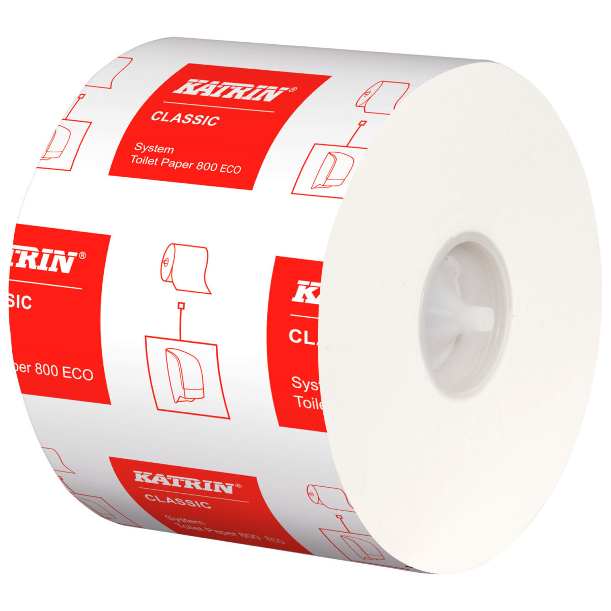 katrin toilettenpapier system classic; 13.5 cm (Ã˜); ; 36 stÃ¼ck / packung weiÃŸ