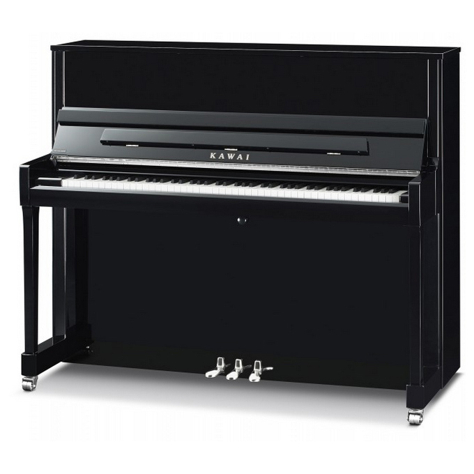 kawai k300 klavier schwarz - silber, inkl. klavierbank