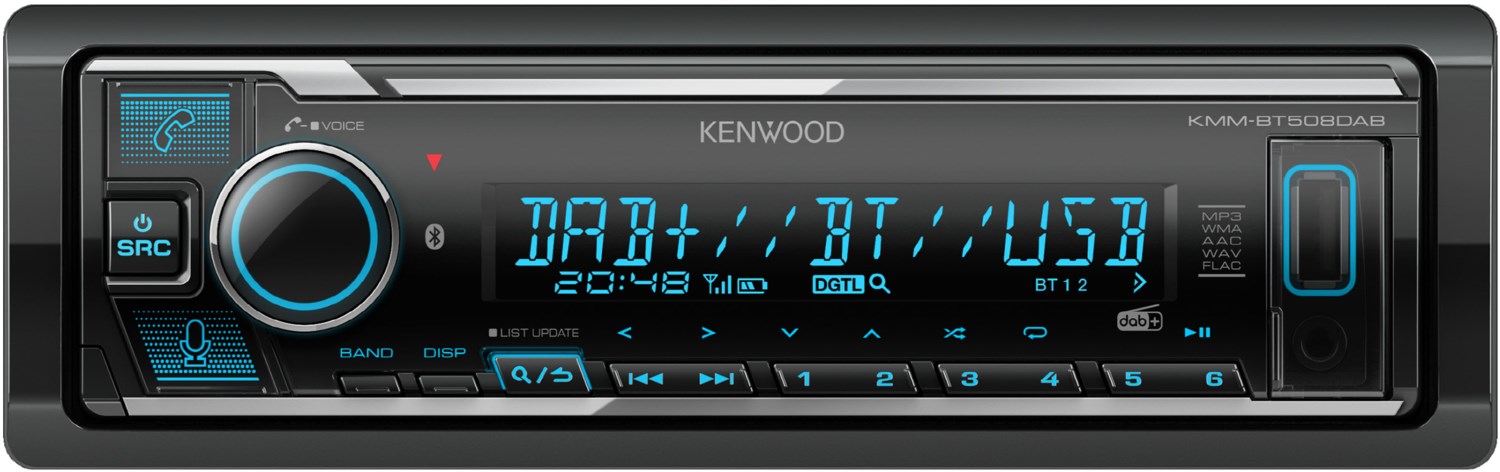 Kenwood Kmm-bt508dab Bluetooth Digitalradio Einbauset Für Audi A4 B5 A6 4b C4 A8