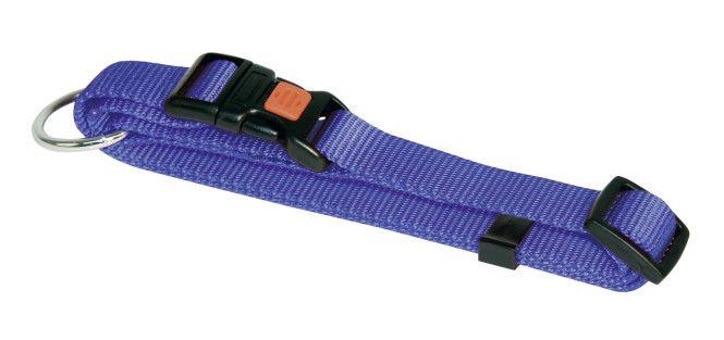 kerbl hunde-halsband miami, blau, 10 mm, verstellbar 20 - 35 cm