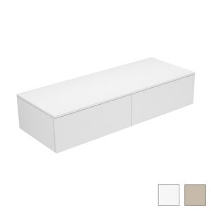 Keuco Edition 400 Sideboard 31765750000 140x28,9x53,5cm, 2 Auszüge, Weiß/cashmere