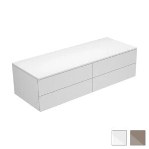 Keuco Edition 400 Sideboard 31766820000 140x38,29x53,5cm, 4 Auszüge, Weiß/trüffel
