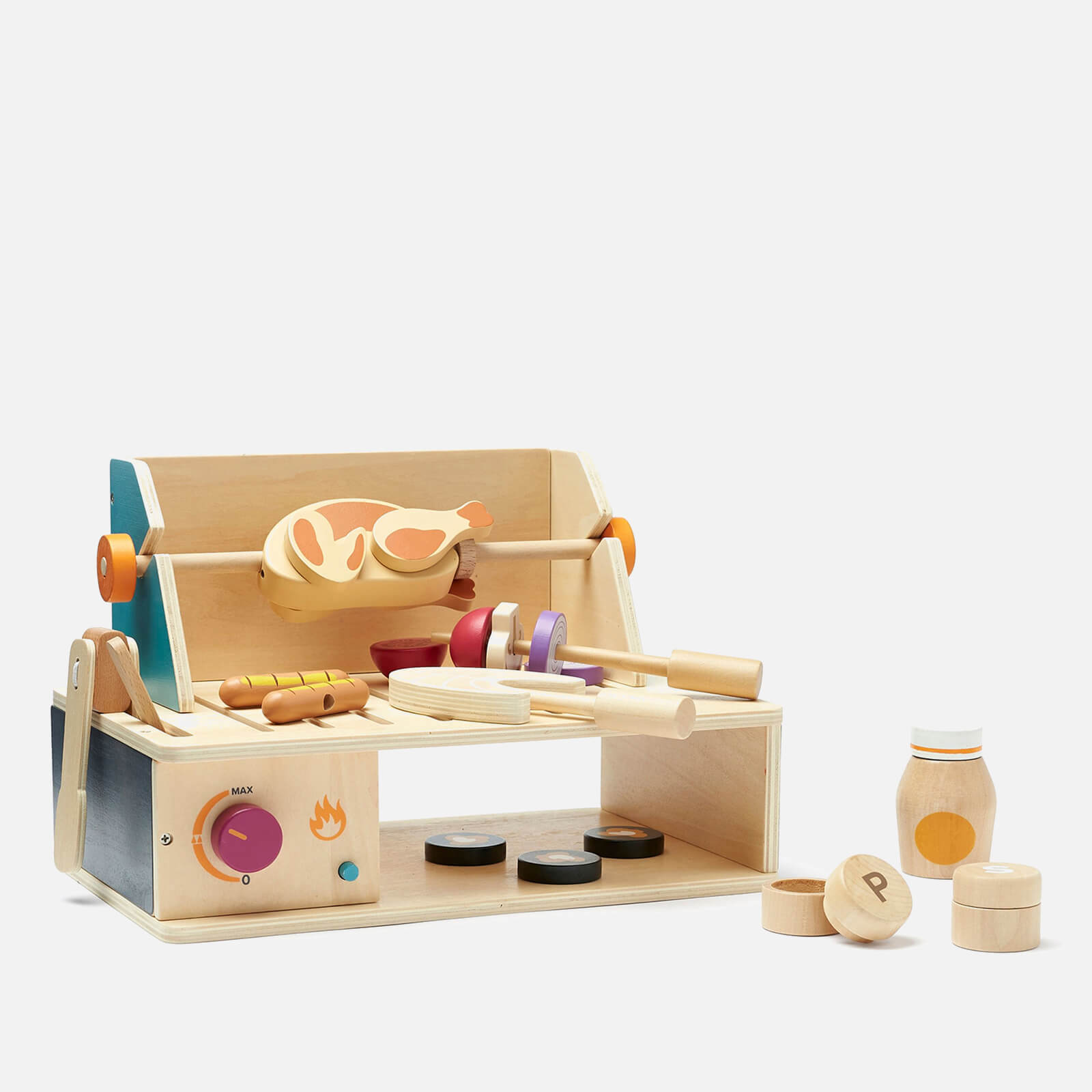 Kids Concept Holzspielzeug - Tischgrill - One Size - Kids Concept Spielzeug
