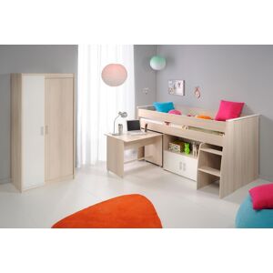 Kinderzimmer Möbel Set Kleiderschrank Hochbett Mit Schreibtisch Parisot Charly
