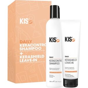 Kis Keratin Infusion System Haare Daily Duo Set Keracontrol Shampoo 300 Ml + Kerashield Leave-in 150 Ml