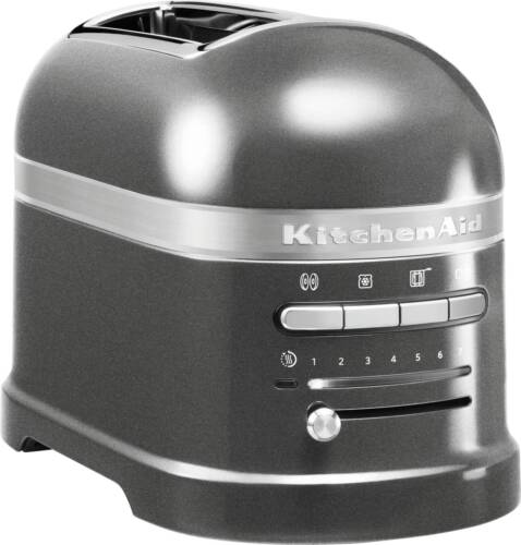 kitchenaid 2-scheiben-toaster medaillon 5kmt2204ems silber