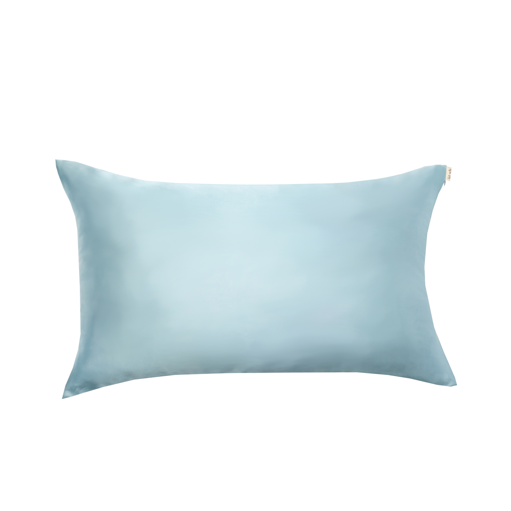 kitsch satin king pillowcase haze blue