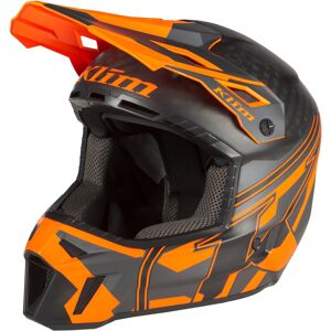 Klim F3 Carbon Pro Ascent Snowmobil Helm - Schwarz Orange - 3xl - Unisex