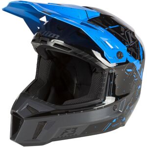 Klim F3 Recoil Motocross Helm - Schwarz Blau - 2xl - Unisex