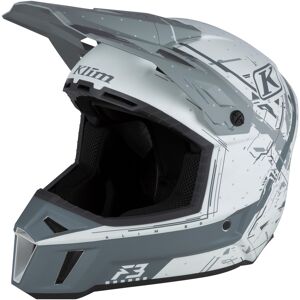 Klim F3 Recoil Motocross Helm - Grau Weiss - Xl - Unisex