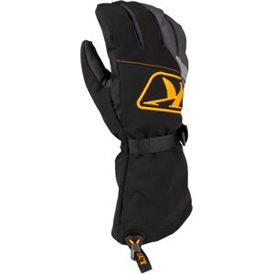 Klim Klimate Gauntlet Snowmobil Handschuhe - Schwarz Grau Orange - Xl - Unisex