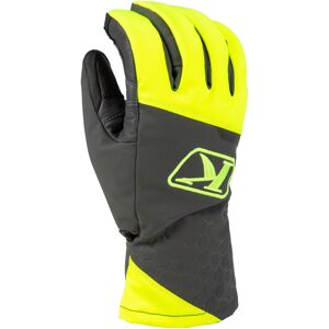 Klim Powerxross Snowmobil Handschuhe - Grau Gelb - M - Unisex