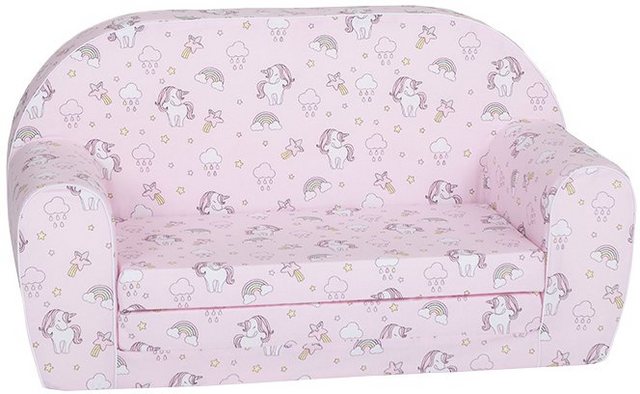 knorrtoys Â® sofa rainbow unicorn, fÃ¼r kinder, made in europe rosa