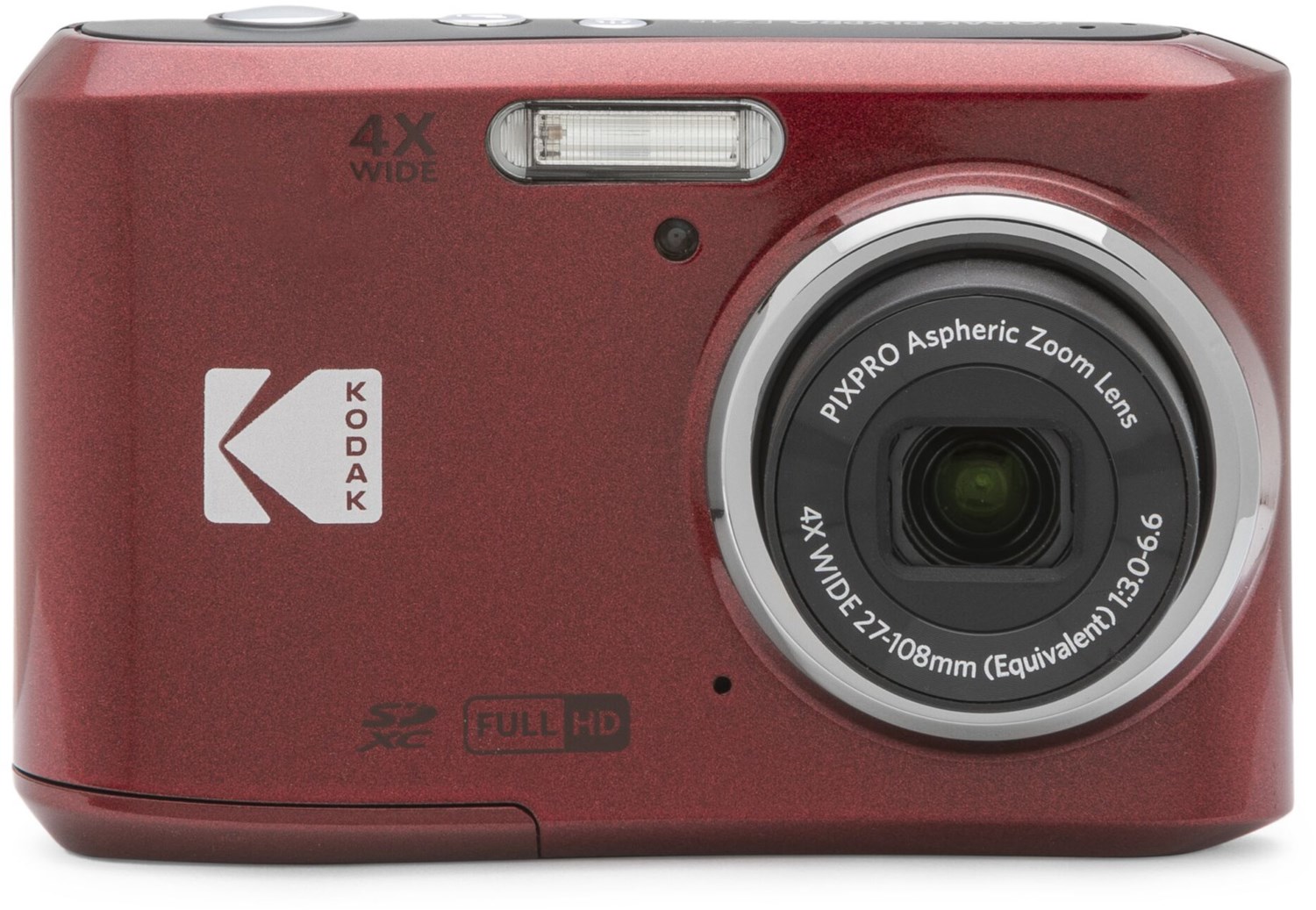 kodak pixpro fz45 digitale kompaktkamera rot