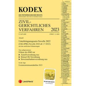 Kodex Zivilgerichtliches Verfahren 2023 - Inkl. App