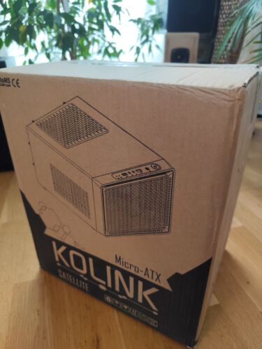 kolink satellite midi-tower pc-gehÃ¤use schwarz, rgb staubfilter