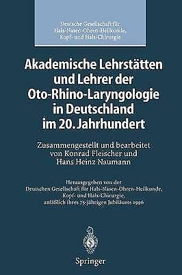Konrad Fleischer - Akademische Lehrstätten Und Lehrer Der Oto-rhino-laryngologie In Deutschland Im 20. Jahrhundert
