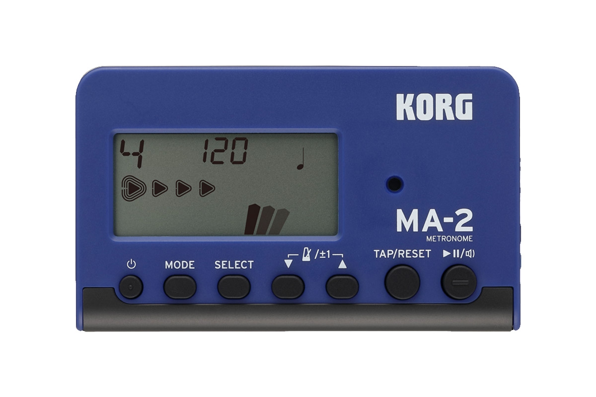 korg digital metronom ma-2 blau/schwarz