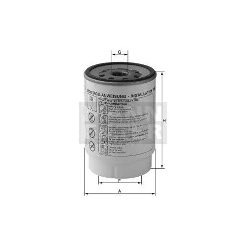Kraftstofffilter Mann-filter Wk 8019/1 FÜr Hyundai I30 Fd