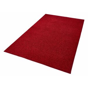 Kräuselvelours Teppich Pure Uni Rot