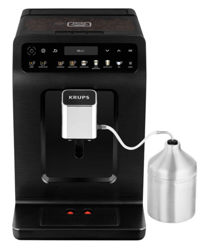 Krups Kaffeevollautomat Doppel Cappuccino Evidence Plus Schwarz-metallic