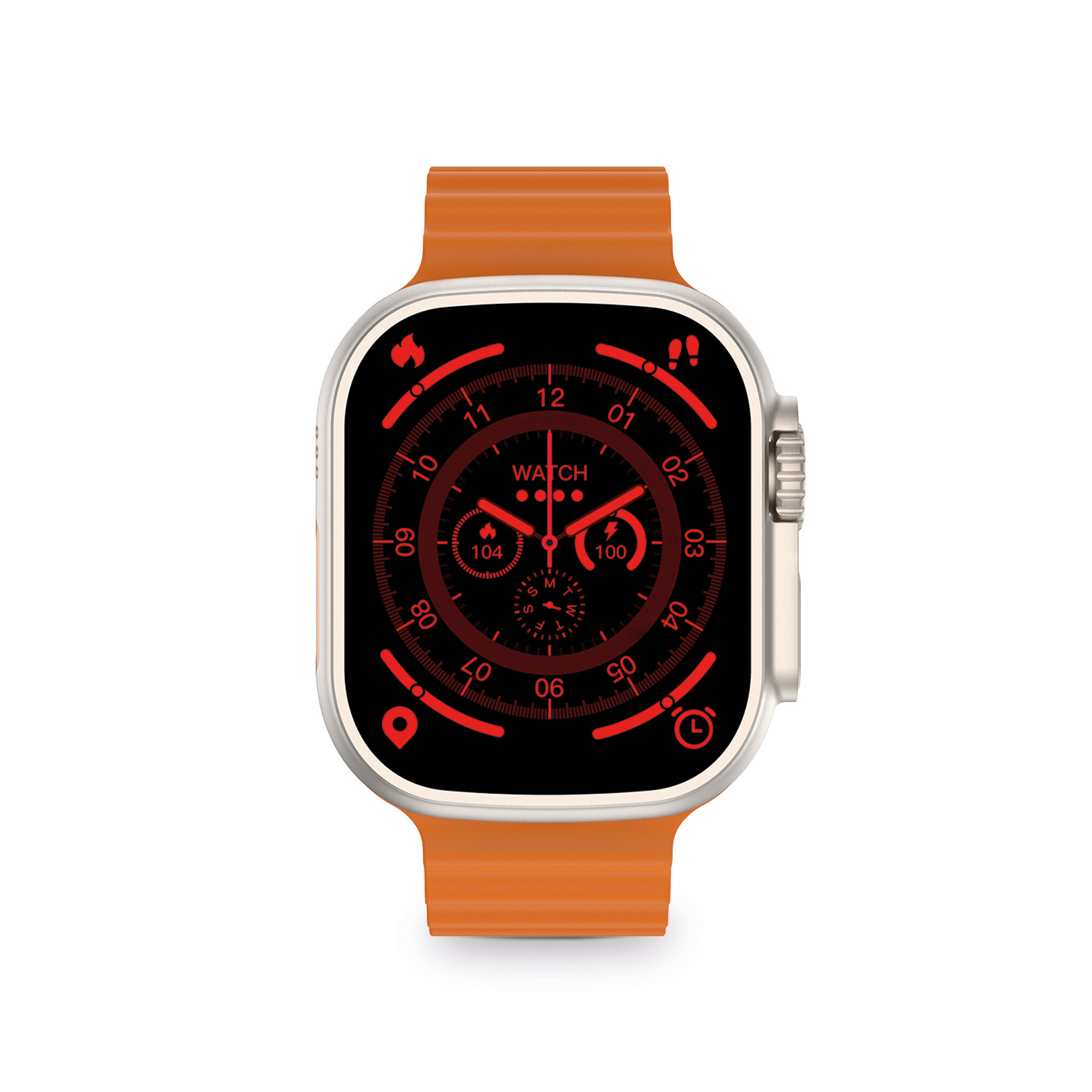 ksix smart watch urban plus orange