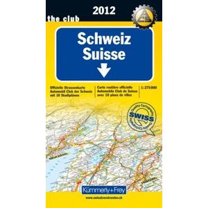 Kümmerly + Frey - Gebraucht Schweiz Acs 2012 1:275.000: Offizielle Karte Des Acs Mit 10 Stadtplänen - Preis Vom 29.04.2024 04:59:55 H