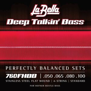 La Bella 760fhbb Beatle Bass Set