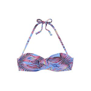 lascana - bÃ¼gel bandeau bikini top b damen skyblue prin blau donna