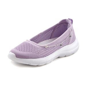 lascana sneaker, mit ketten-element, slipper, ballerina, halbschuhe vegan lila