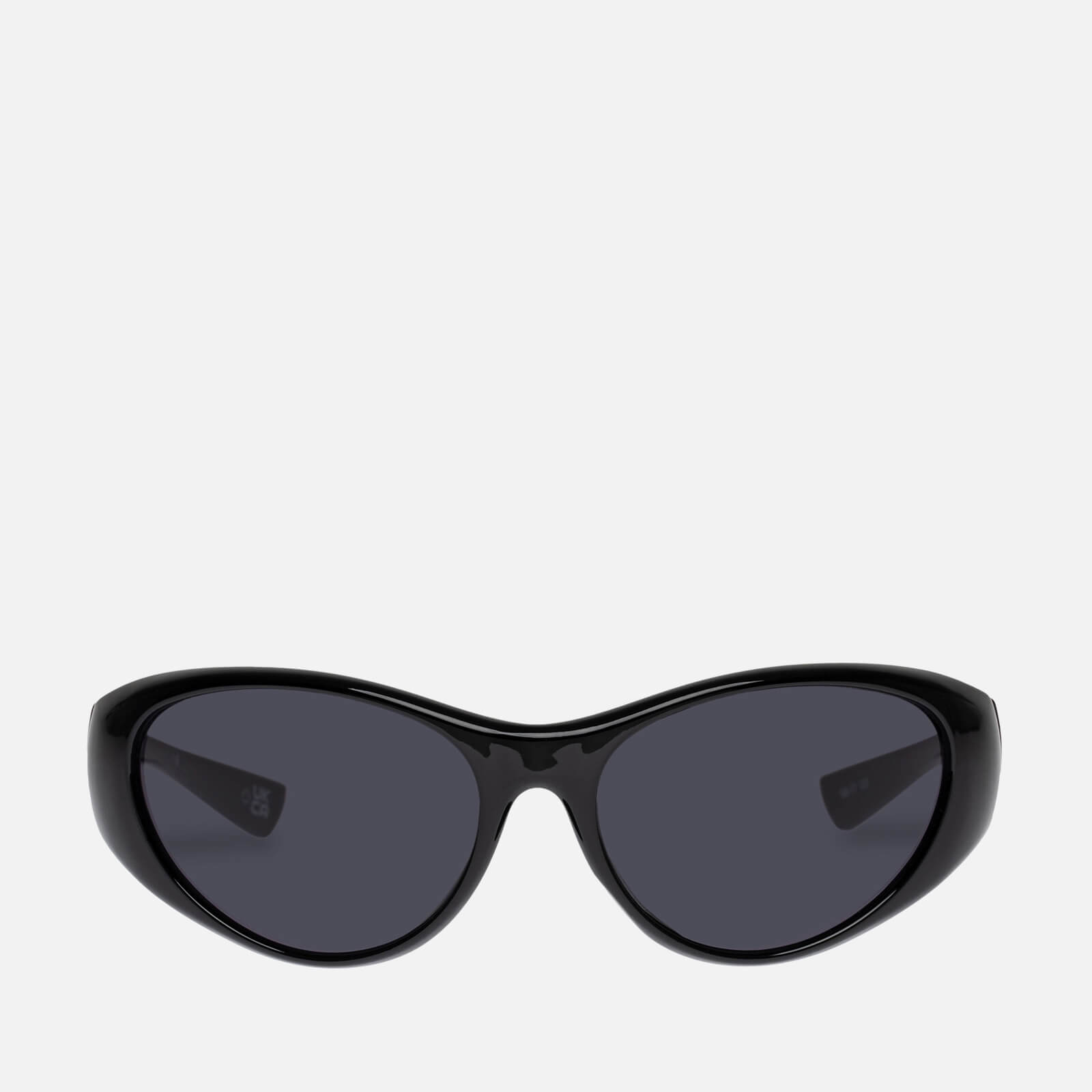 le specs dotcom oversized acetate sunglasses schwarz