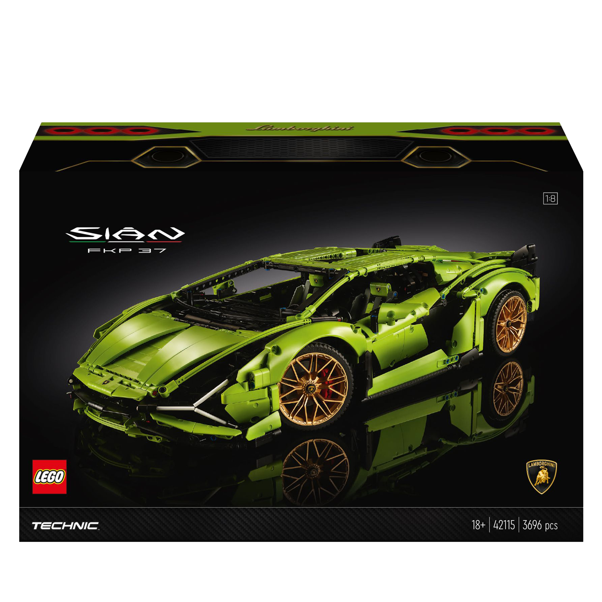 Lego 42115 Technic Lamborghini Sián Fkp 37 Rennauto Modellbausatz Geschenkidee