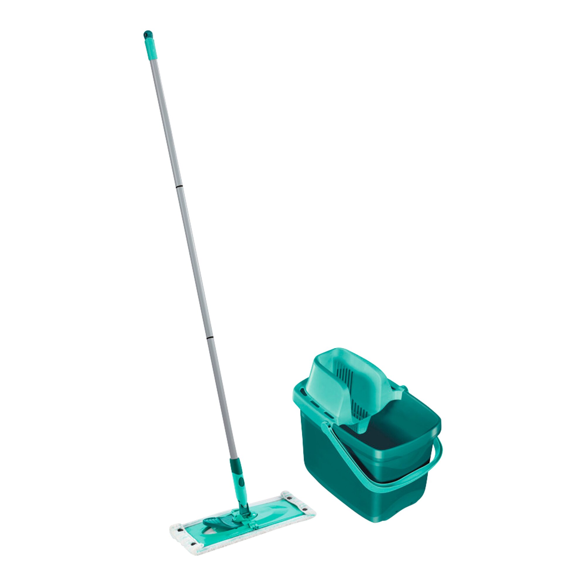 Leifheit Mop With Bucket Combi Clean M Grün Metall Kunststoff
