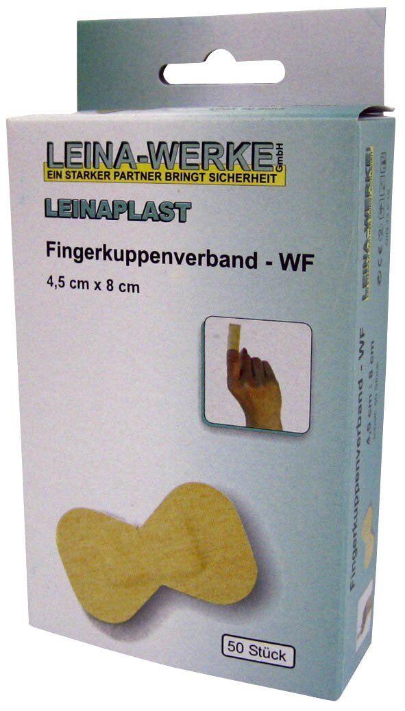 leina-werke fingerkuppenverband - 50 stÃ¼ck lose, 4,5 cm x 8 cm wasserfest