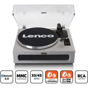 Lenco Ls-440gy Plattenspieler Grau Bluetooth Riemenantrieb Vinyl Schallplattenspieler
