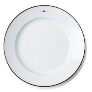 Lexington Stoneware Dinner Plate Speiseteller - White-dark Blue - Ø 28 Cm