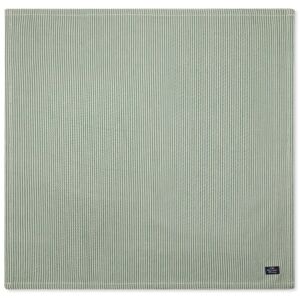 Lexington Striped Organic Cotton Oxford Stoff-serviette - Green/white - 50x50 Cm