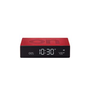 Lexon Wecker Flip Premium 10x6,5cm Red Rot Lr152r