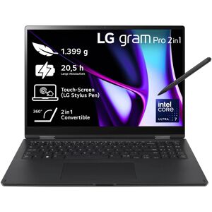 Lg Gram Pro 2in1 16t90sp-k.aa78g, Notebook, Mit 16 Zoll Display Touchscreen, Int