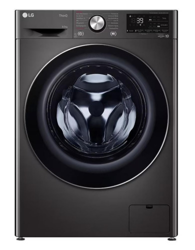 Lg Waschmaschine 8,5kg, Eek A Slim Fit, Black Steel Thinq® App F2wv9082b