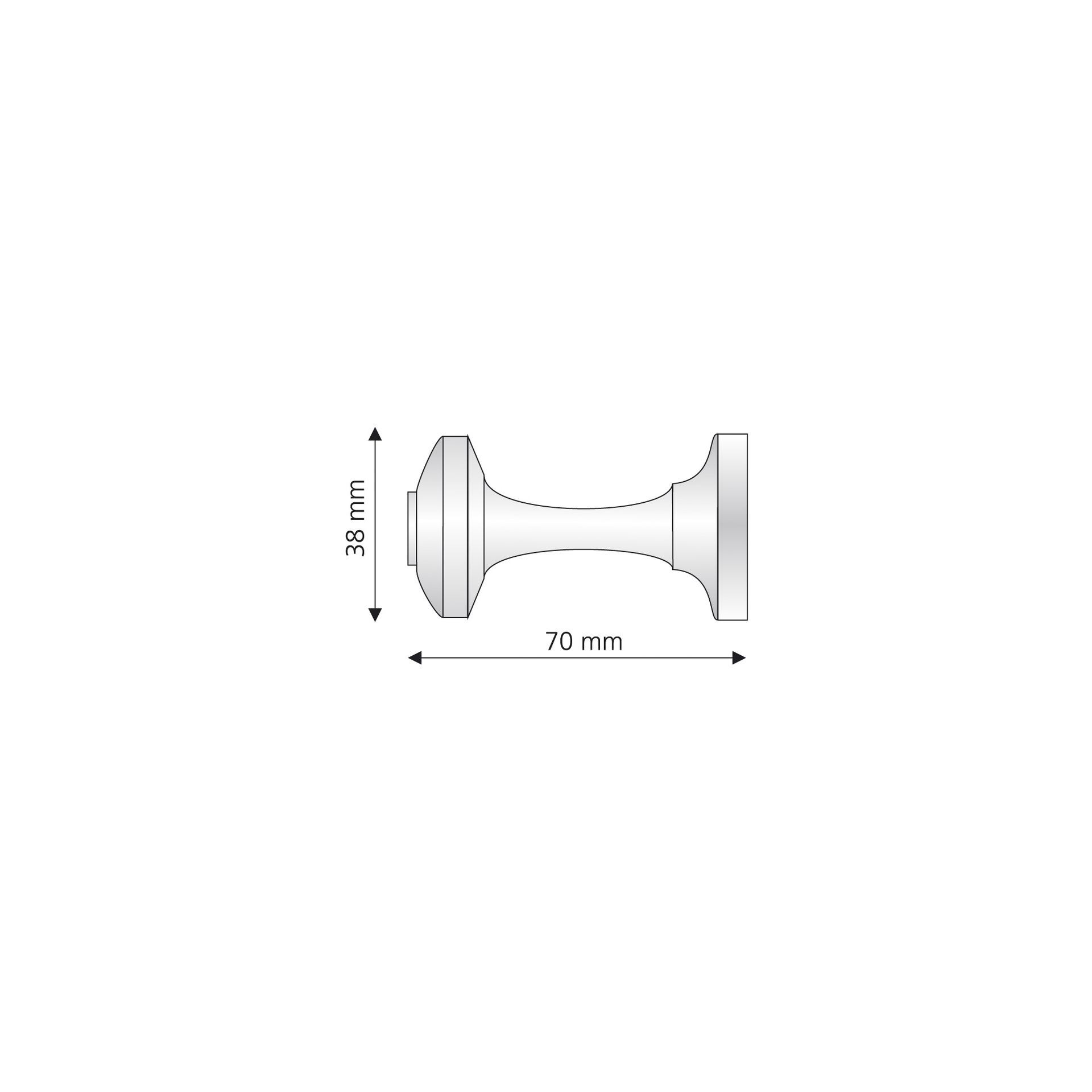 liedeco schalhalter 7 cm Ã¸ 28 mm weiÃŸ