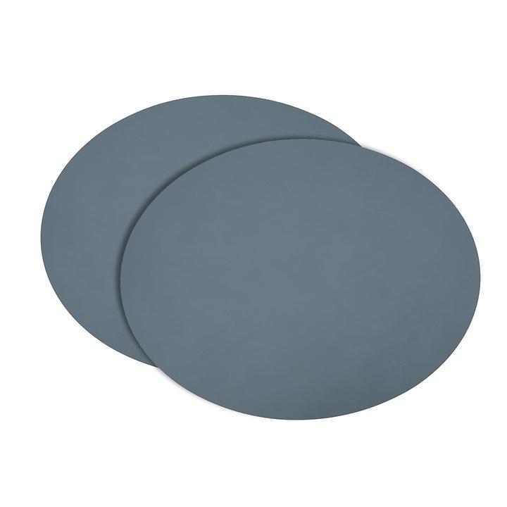 linddna platzset 2er-set tablemat hell oval blau