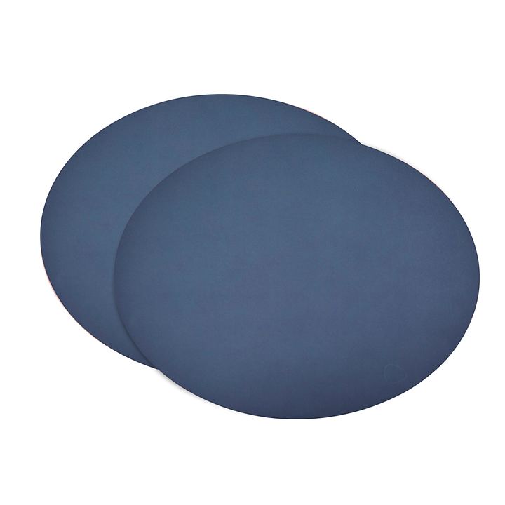 linddna platzset 2er-set tablemat oval dunkel blau