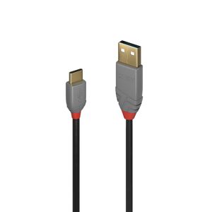 Lindy 36885 0.5m Usb 2.0 Type A To C Cable, Anthra Line ~e~