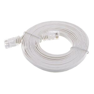 Lindy Cat6 Flach-cable 3m White Weiß